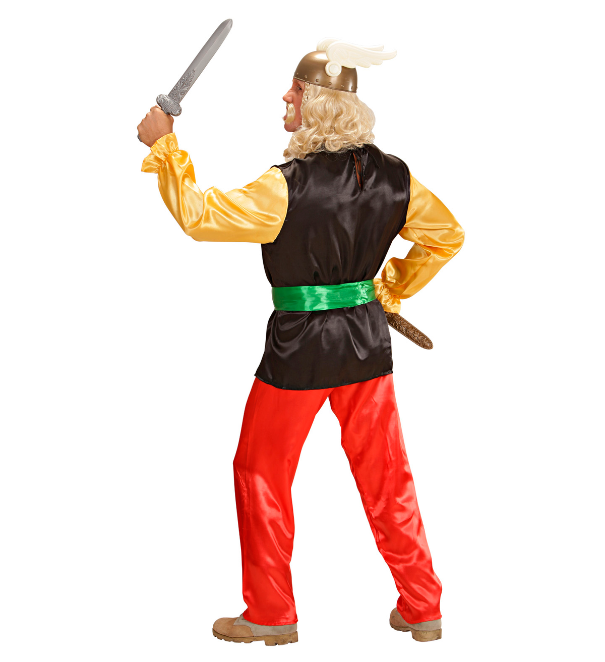 Vestito Carnevale Gaulois Asterix Costume Travestimento Carnevale Uomo - 5656