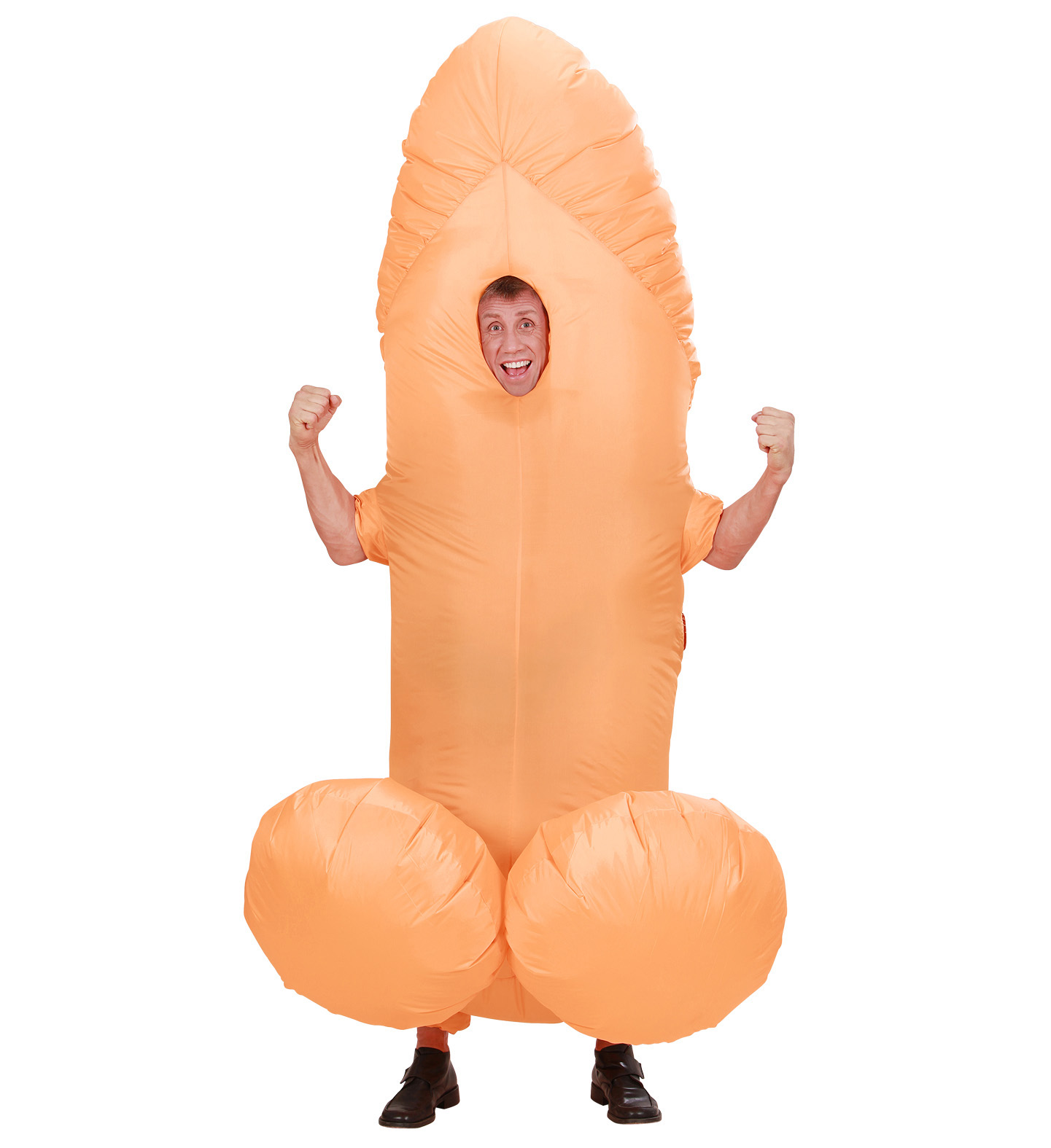 Vestito Carnevale Willy il Pene Costume Gonfiabile Travestimento per Adulti Taglia Unica - 7556p