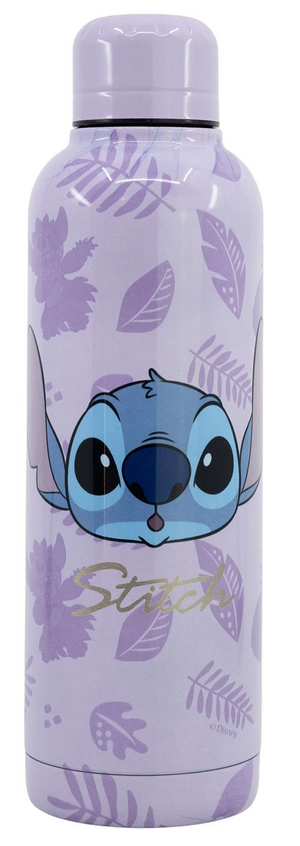 Borraccia Termica Stitch in Acciaio Inox Doppia Parete DISNEY Bottiglia 515 Ml con Tappo a Vite  - 01364