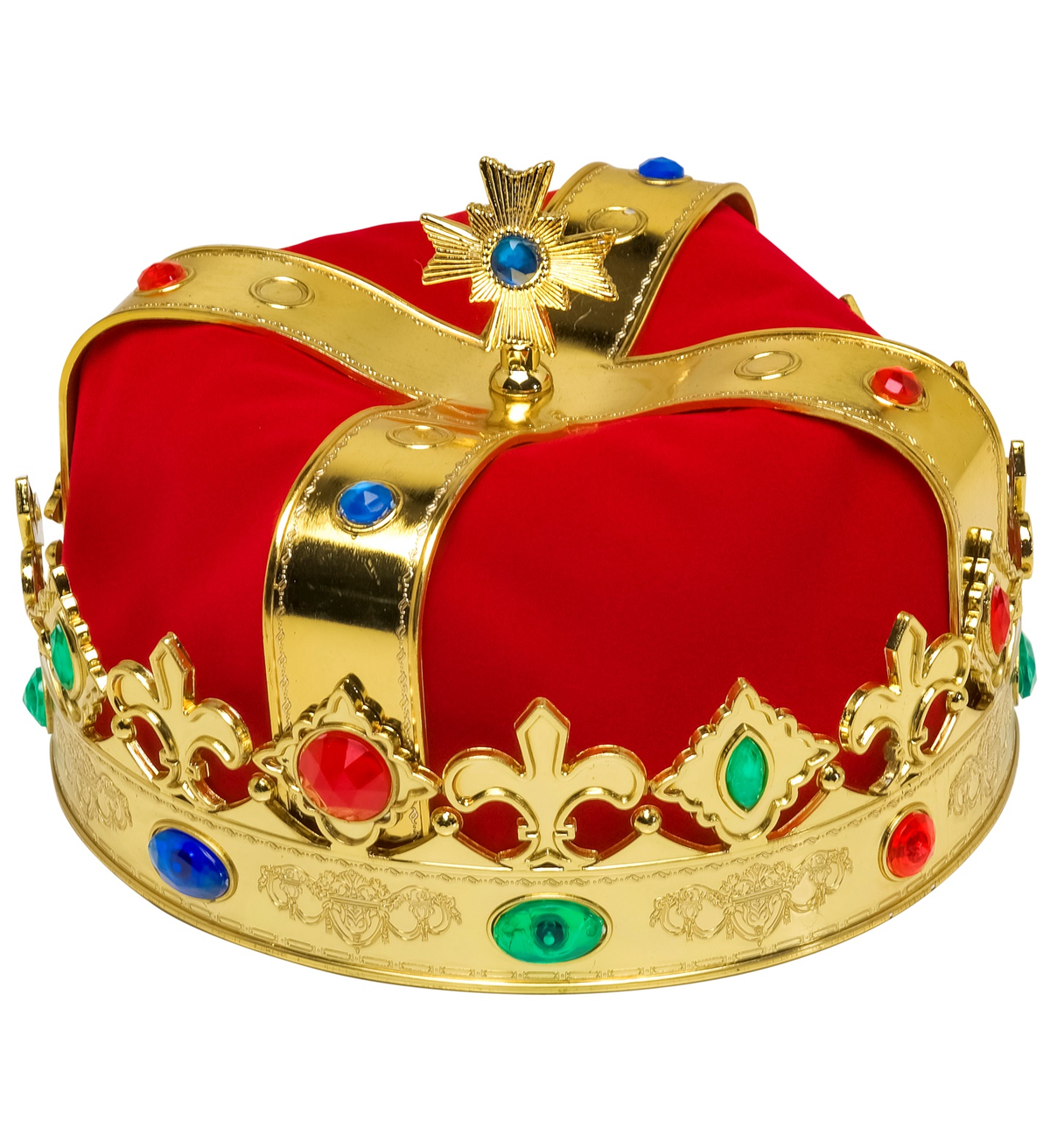 Corona Reale con Gemme Accessorio Travestimento Carnevale Festa in Maschera Cosplay - 3047q