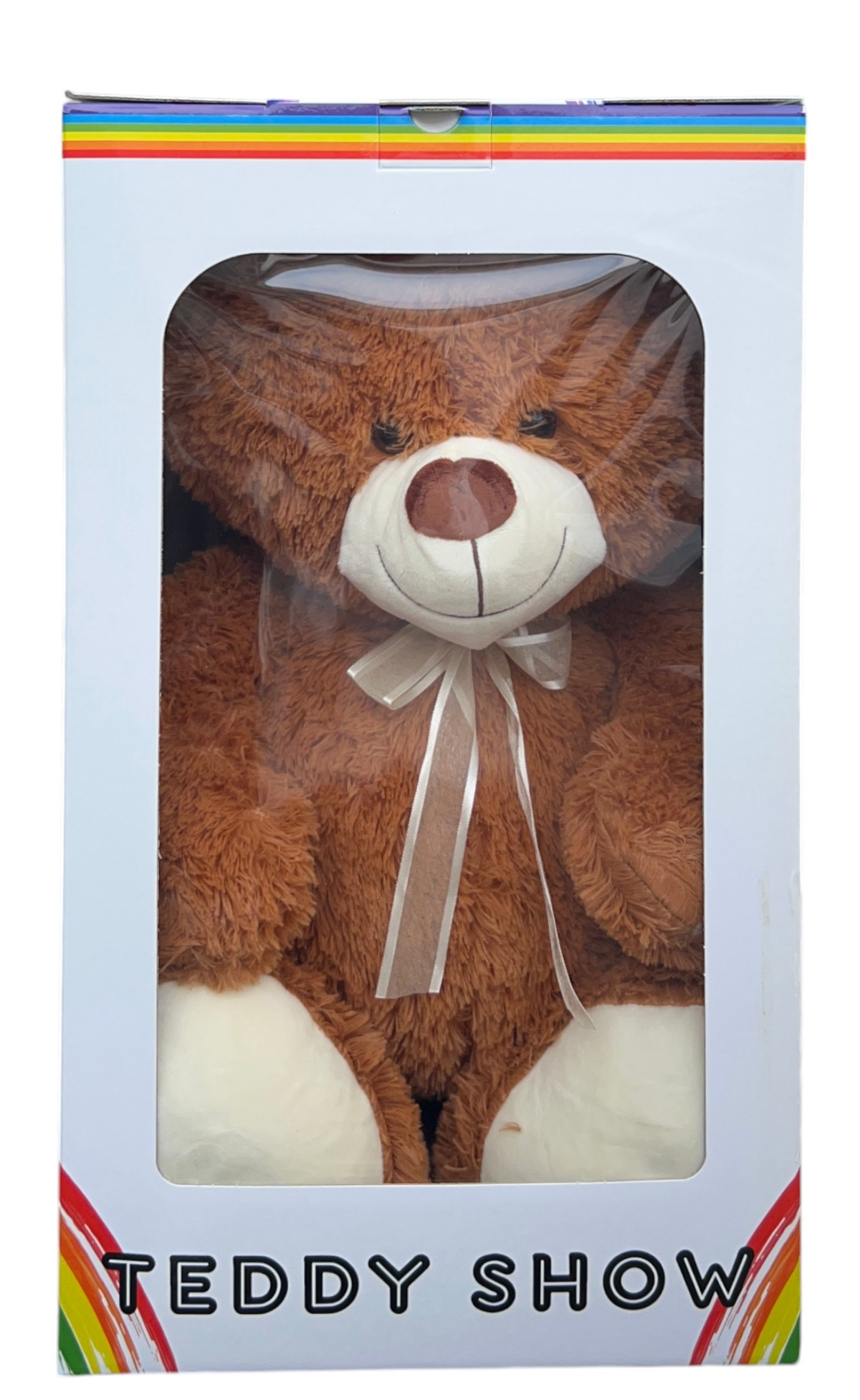 Peluche Orso con Scatola Pupazzo in Morbido Poliestere da 70 CM Idea Regalo - 23p23/60
