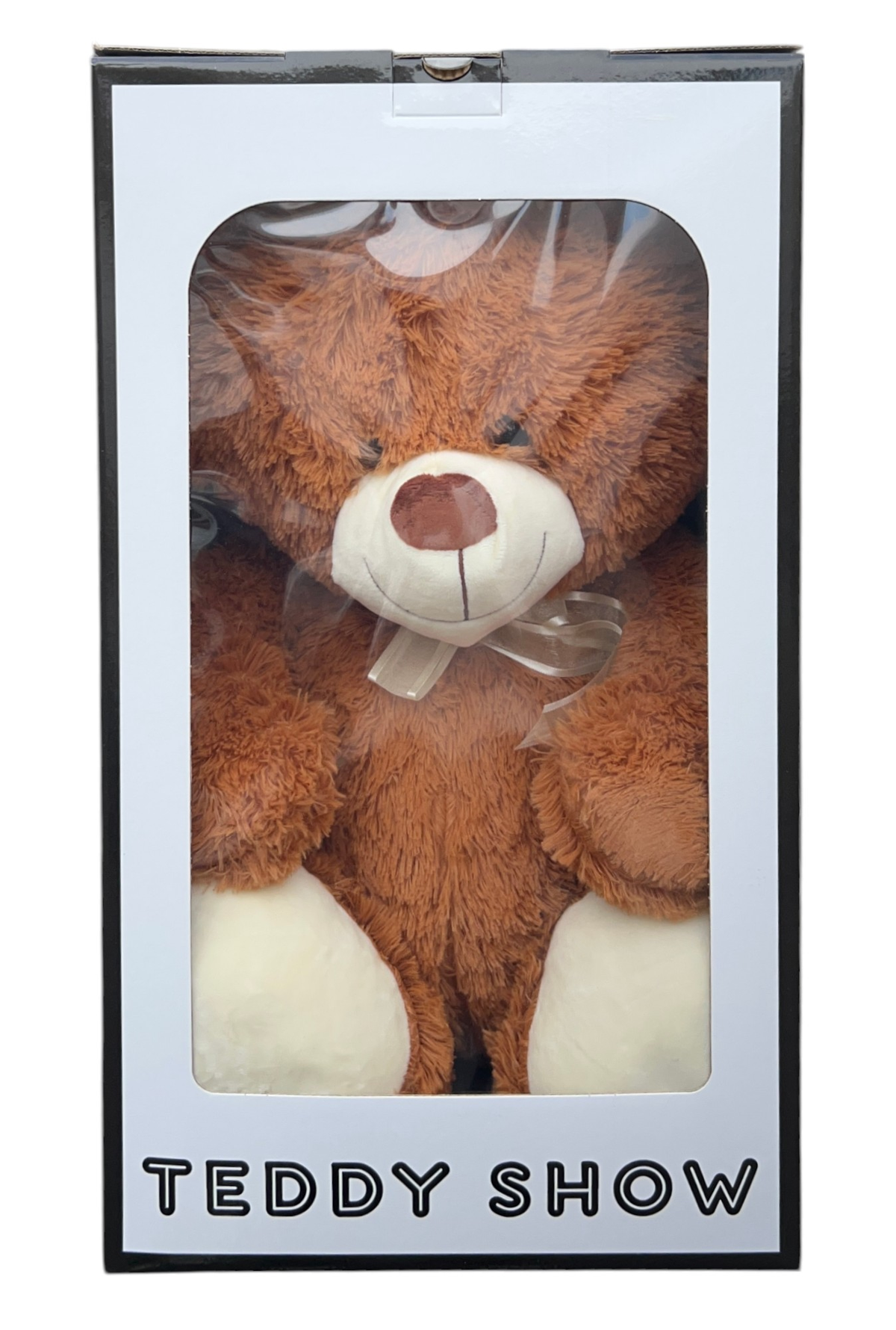 Peluche Orso con Scatola Pupazzo in Morbido Poliestere da 70 CM Idea Regalo - 23p23/60