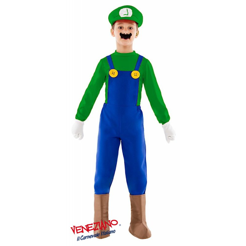Vestito Carnevale Luigi Costume Travestimento Bambino - 52383