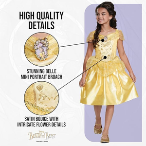 Costume Principesse DISNEY Vestito Bella e la Bestia Travestimento Festa Carnevale in Maschera - 129509
