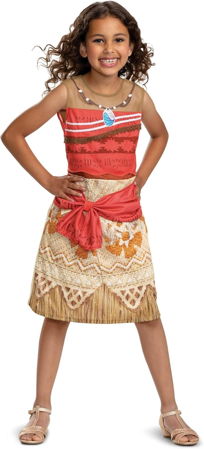 Costume Principesse DISNEY Vestito Vaiana Oceania Travestimento Festa Carnevale in Maschera - 140289