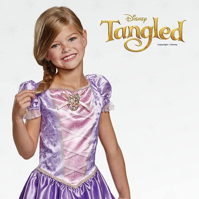 Costume Principesse DISNEY Vestito Rapunzel Travestimento Festa Carnevale in Maschera - 140659