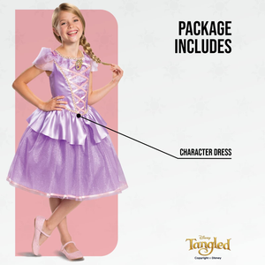 Costume Principesse DISNEY Vestito Rapunzel Deluxe Travestimento Festa Carnevale in Maschera - 140669