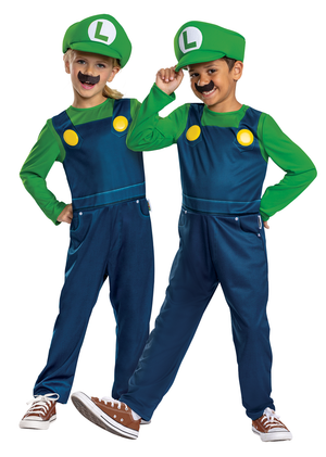 Costume Super Mario Travestimento Luigi Carnevale Vestito Festa in Maschera - 158759