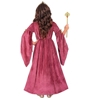 Vestito Carnevale Principessa Medievale Travestimento Costume Carnevale Bambini - 1319