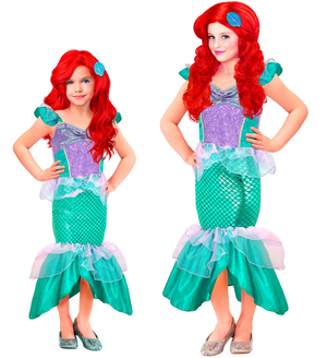 Vestito Carnevale Sirena Travestimento Costume Carnevale Bambini - 2571