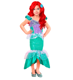Vestito Carnevale Sirena Travestimento Costume Carnevale Bambini - 2571
