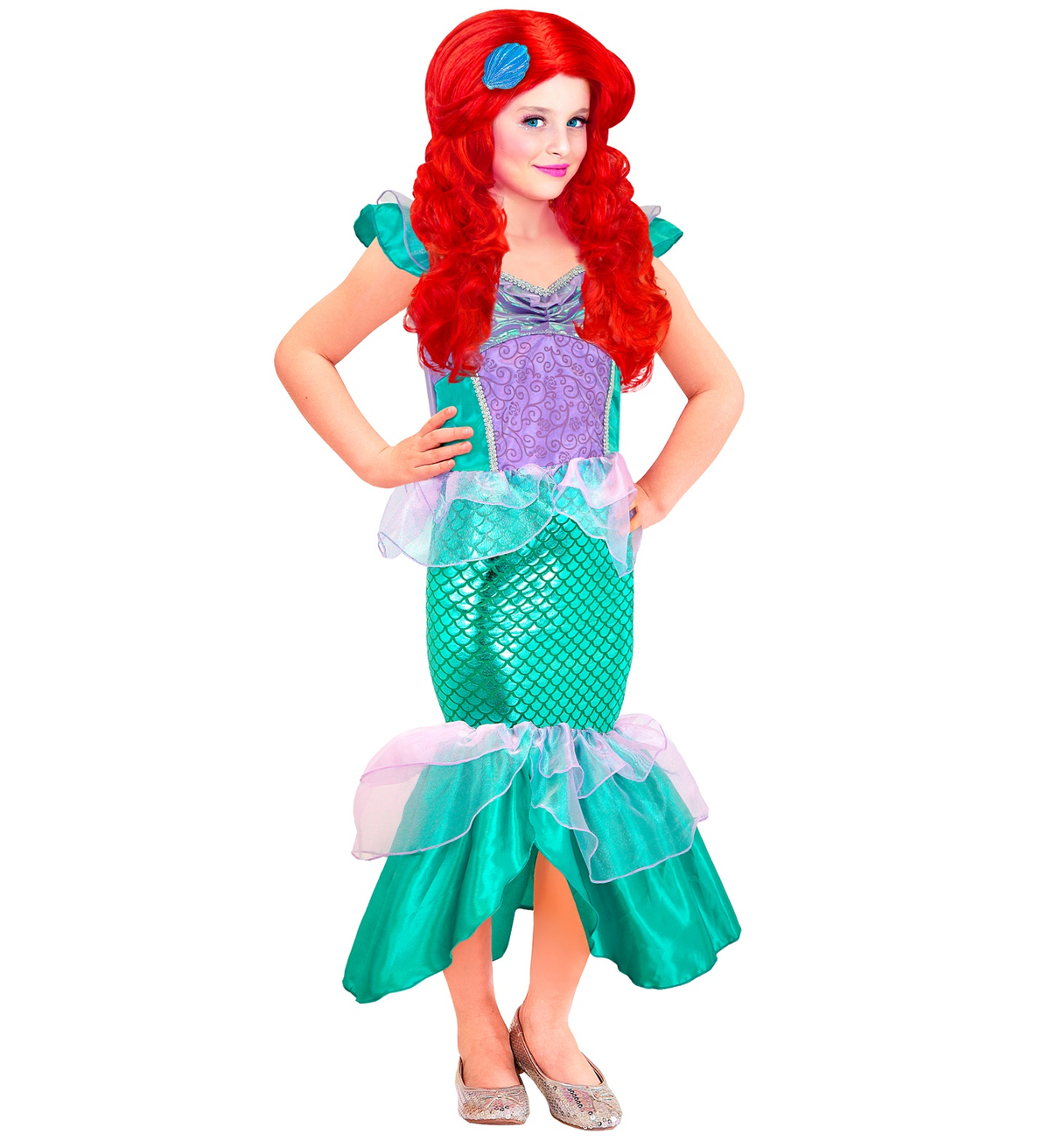Vestito Carnevale Sirena Travestimento Costume Carnevale Bambini - 2571