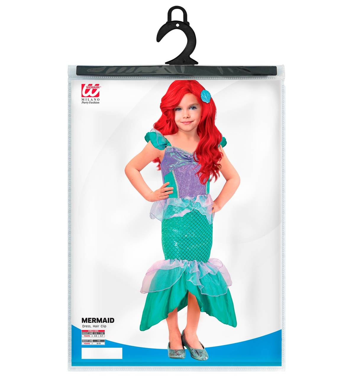 Vestito Carnevale Sirena Travestimento Costume Carnevale Bambini - 2571
