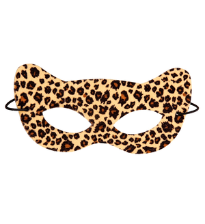 Mascherina Domino Leopardo Accessori per Abito Vestito Travestimento Carnevale - 8731l