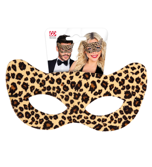 Mascherina Domino Leopardo Accessori per Abito Vestito Travestimento Carnevale - 8731l