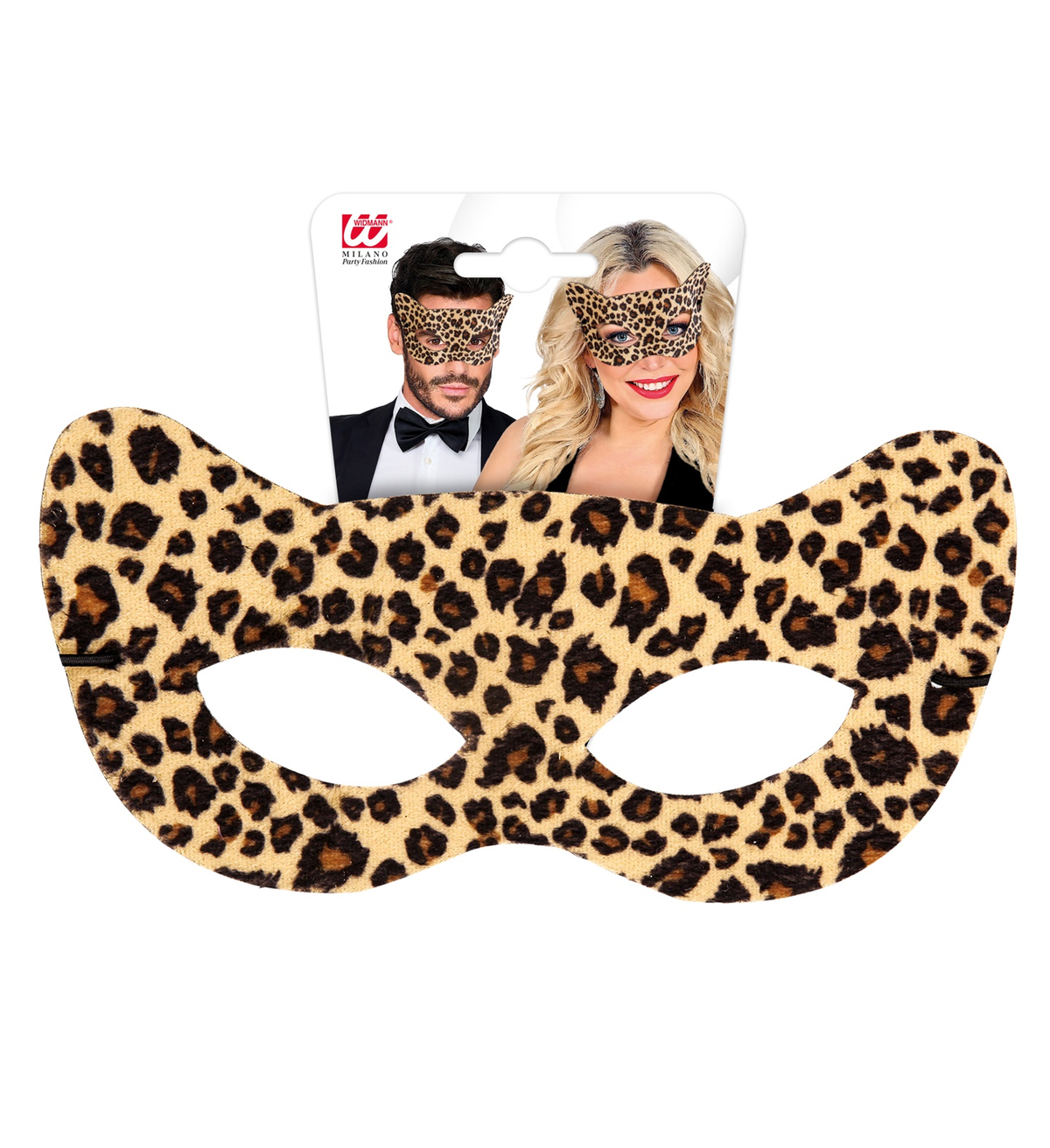 Mascherina Domino Leopardo Accessori per Abito Vestito Travestimento Carnevale - 8731l
