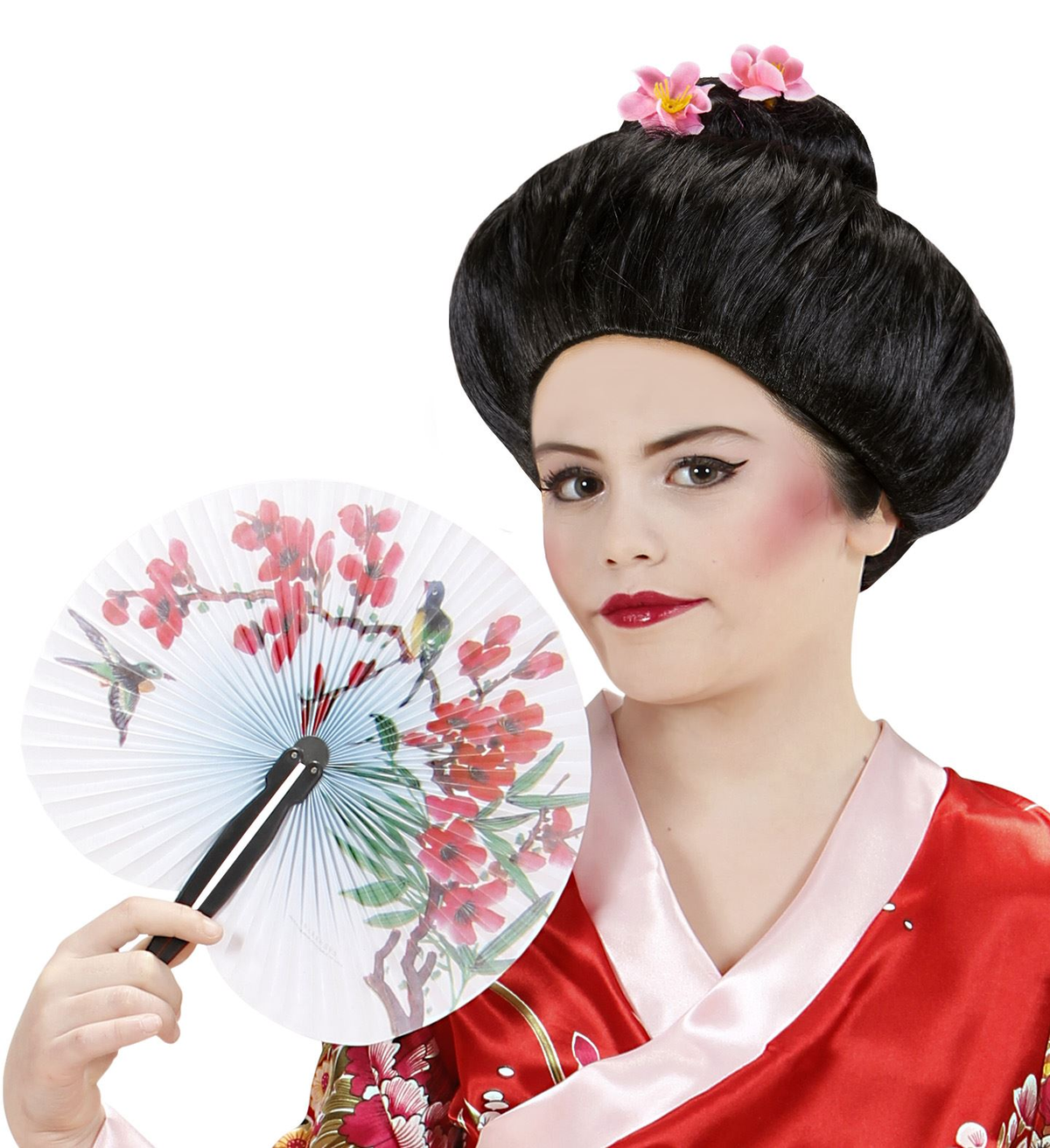 Parrucca Geisha Accessori per Abito Vestito Travestimento Carnevale - 93334