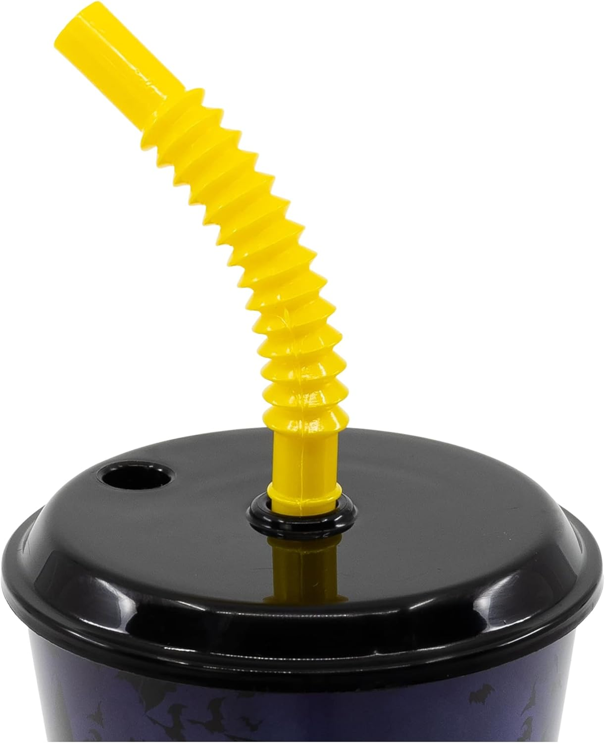 Bicchiere con Cannuccia Batman in Plastica Riutilizzabile Semirigida Ml.430 - 85540