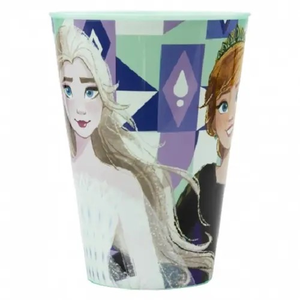 Set Pappa 5 Pezzi Frozen DISNEY Piatti Bicchiere Posate in Plastica Rigida Riutilizzabile in Confezione - 74250