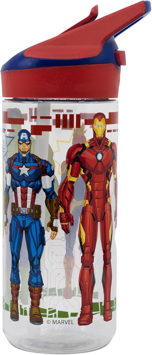 Borraccia Tritan Avengers MARVEL Bottiglia 620 Ml con Apertura Pop-Up - 74197