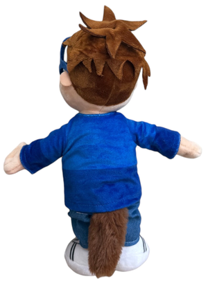 Peluche Simon Alvin e i Chipmunks Morbido Pupazzo Scoiattolo 30 CM in Fibra Riciclata - 760021714/simon