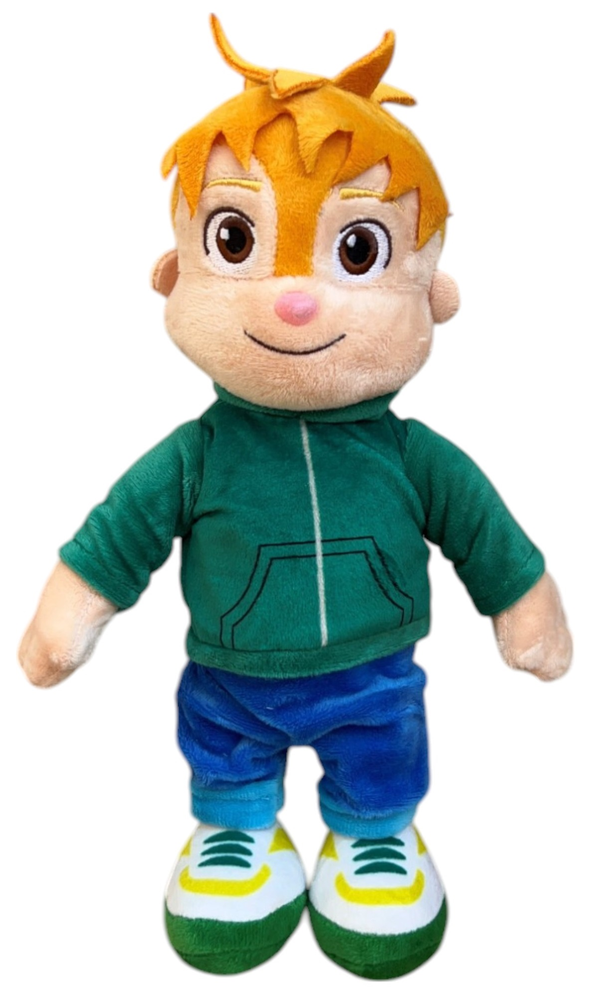 Peluche Theodore Alvin e i Chipmunks Morbido Pupazzo Scoiattolo 30 CM in Fibra Riciclata - 760021714/theodore
