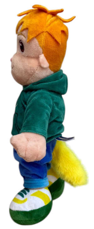 Peluche Theodore Alvin e i Chipmunks Morbido Pupazzo Scoiattolo 30 CM in Fibra Riciclata - 760021714/theodore