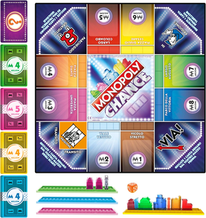 Monopoly Chance Gioco da Tavolo Veloce 20 Minuti per Famiglie 2-4 Giocatori da 8 Anni