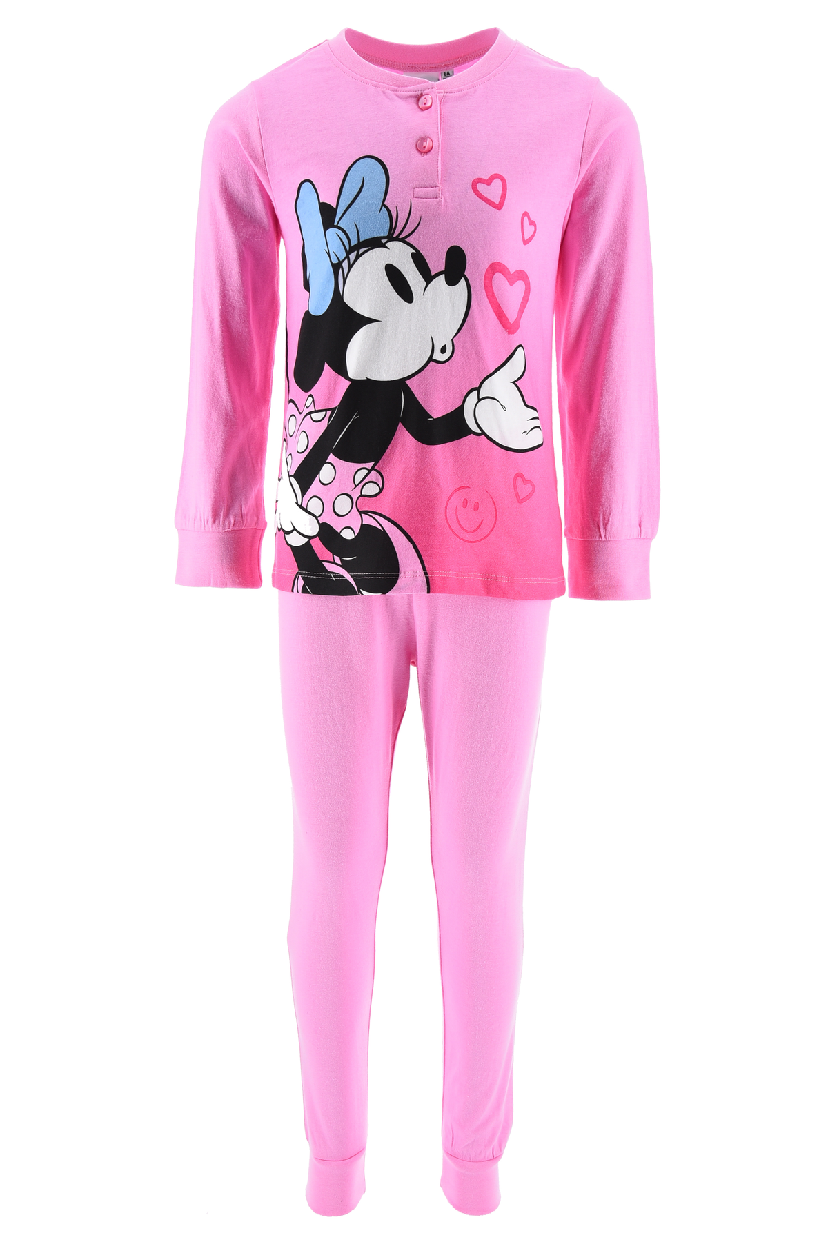 Pigiama Primaverile Minnie Mouse DISNEY Bambina 100% Cotone - Ye20026.brosa