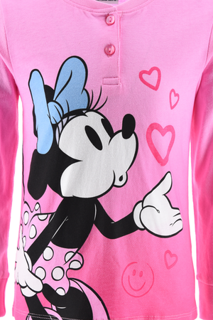 Pigiama Primaverile Minnie Mouse DISNEY Bambina 100% Cotone - Ye20026.brosa