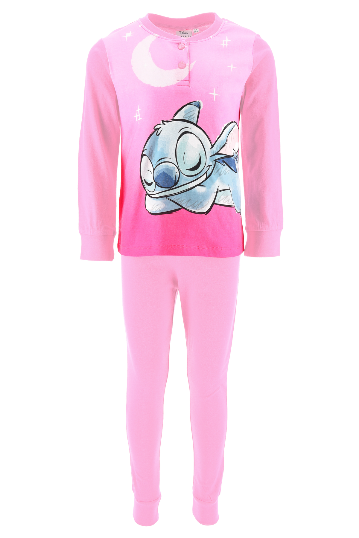 Pigiama Primaverile Stitch DISNEY Bambina 100% Cotone - Ye20021.brosa