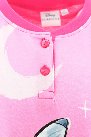 Pigiama Primaverile Stitch DISNEY Bambina 100% Cotone - Ye20021.bfucsia