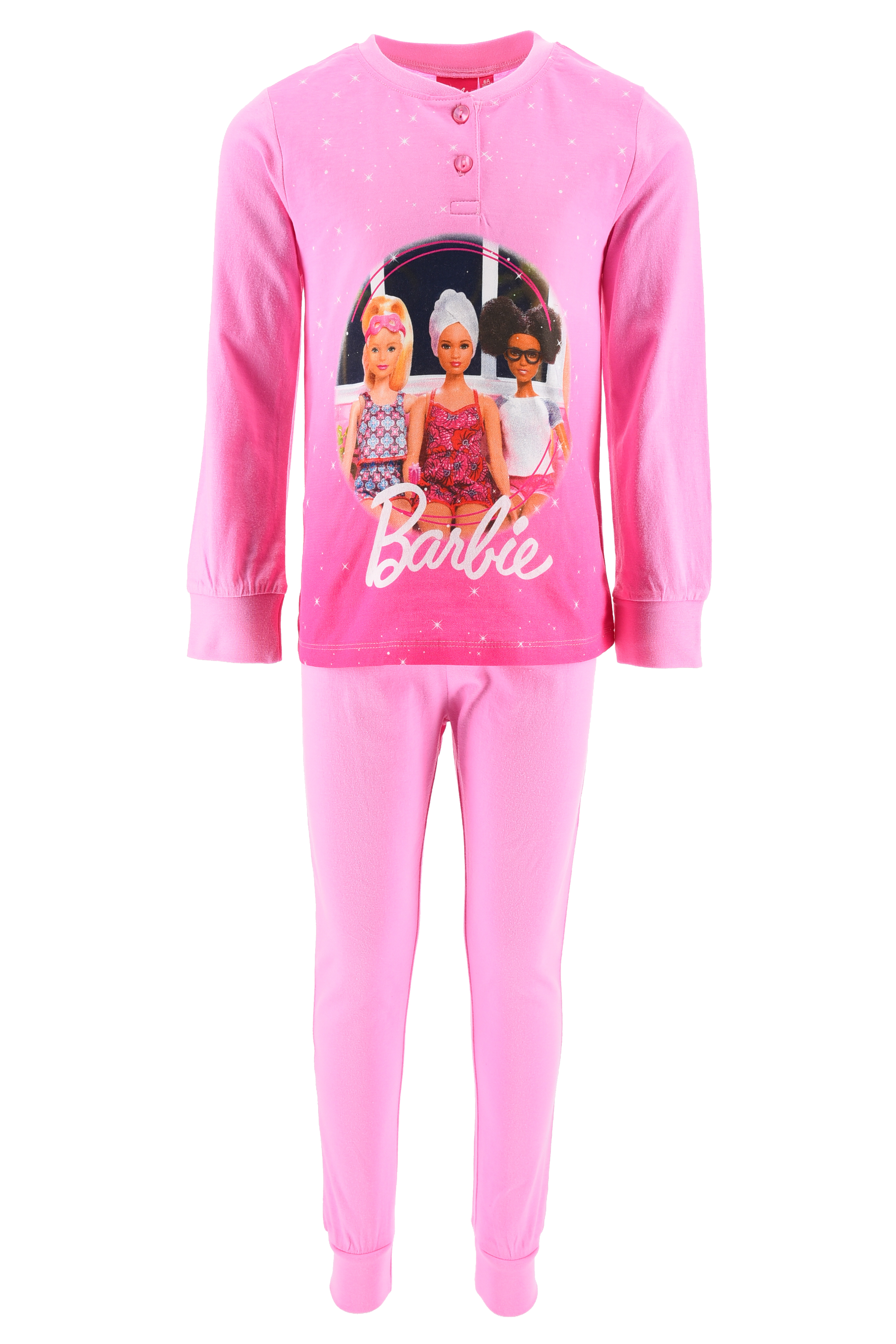 Pigiama Primaverile Barbie Bambina 100% Cotone - Ye20024.brosa