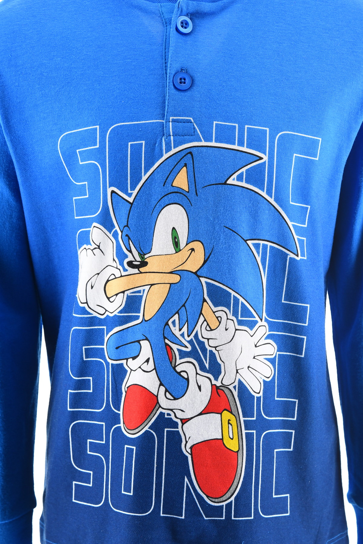 Pigiama Primaverile Sonic Bambino 100% Cotone - Ye20011.bceleste