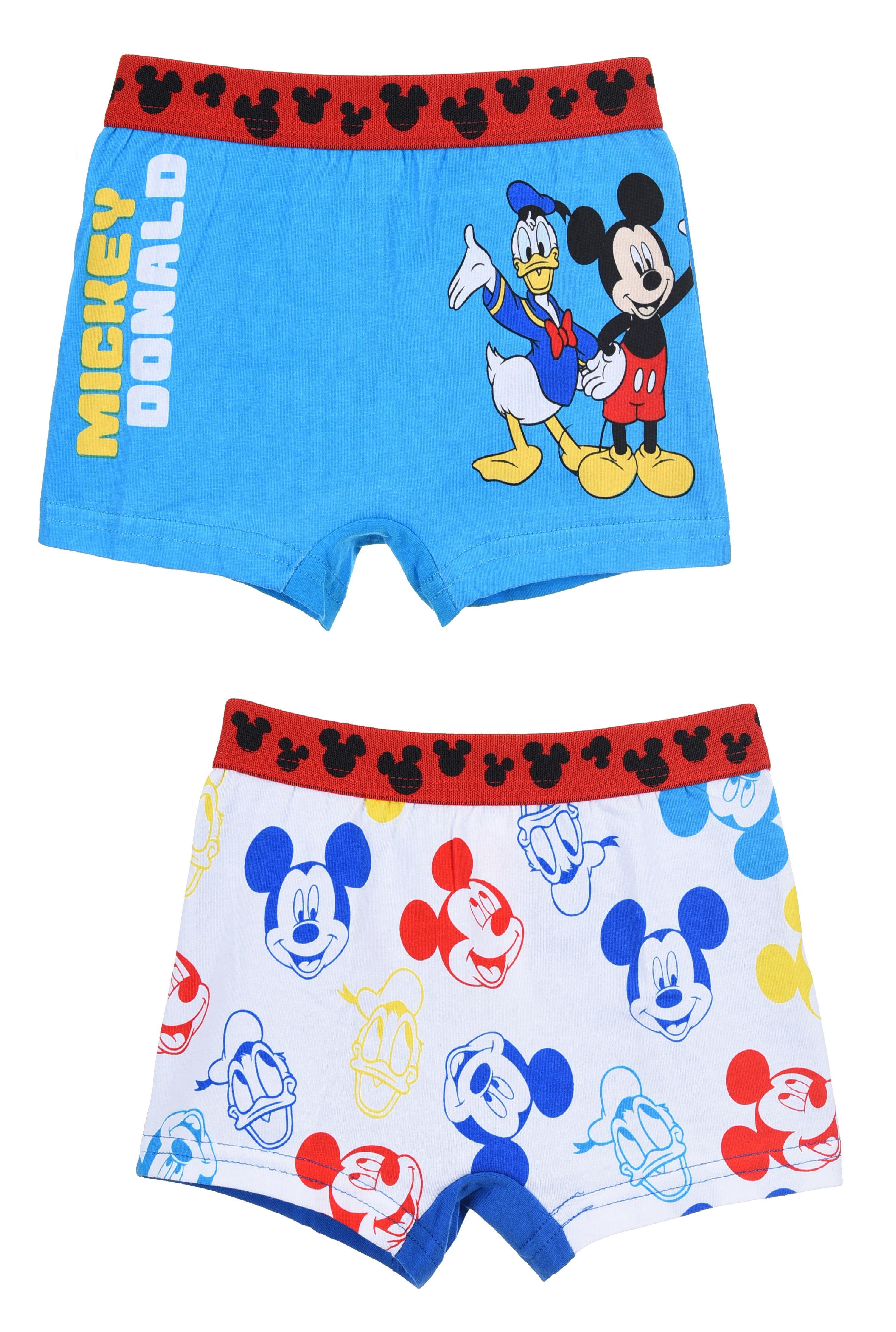 Boxer Set 2 Pezzi Topolino DISNEY Mutande in Cotone 3/6 Anni - Ye30025blu