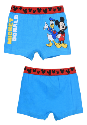 Boxer Set 2 Pezzi Topolino DISNEY Mutande in Cotone 3/6 Anni - Ye30025blu