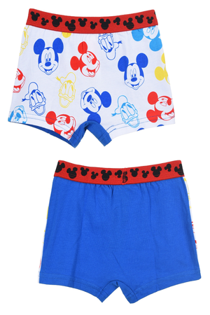 Boxer Set 2 Pezzi Topolino DISNEY Mutande in Cotone 3/6 Anni - Ye30025blu
