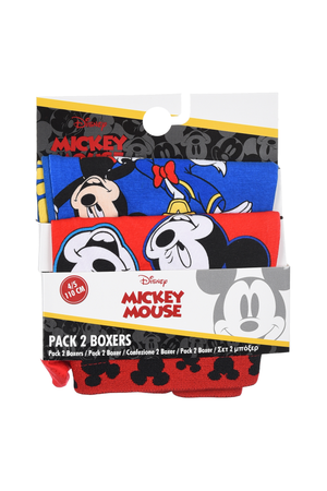 Boxer Set 2 Pezzi Topolino DISNEY Mutande in Cotone 3/6 Anni - Ye30025blu