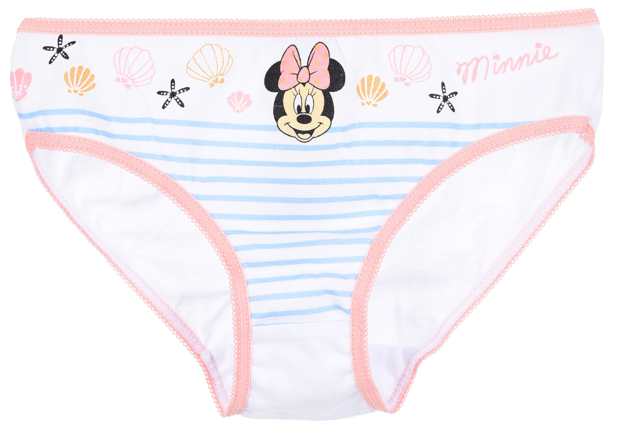 Mutandine Set 3 Pezzi Minnie DISNEY Slip in Cotone in Scatola 3/8 Anni - Ye30027