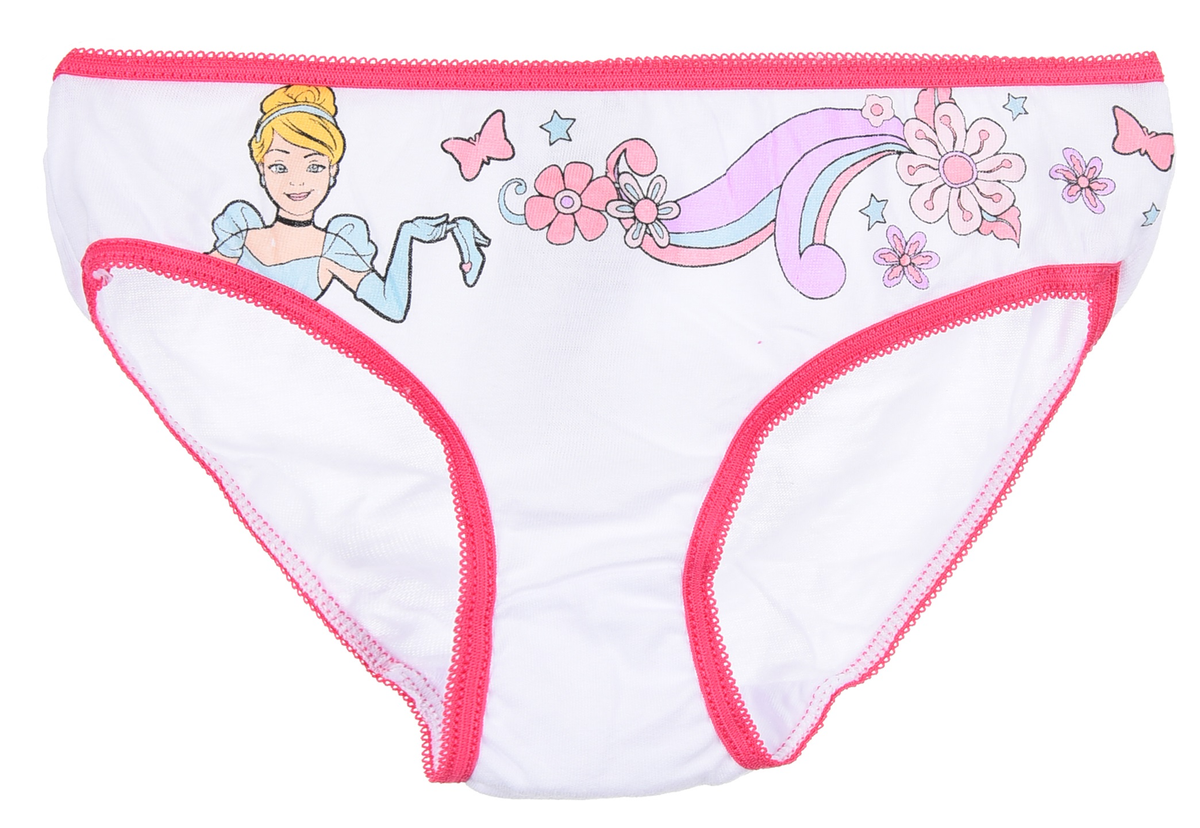 Mutandine Set 3 Pezzi Principesse DISNEY Slip in Cotone in Scatola 3/8 Anni - Ye30054