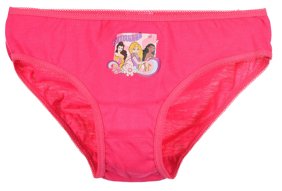 Mutandine Set 3 Pezzi Principesse DISNEY Slip in Cotone in Scatola 3/8 Anni - Ye30054