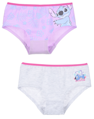 Culotte Set 2 Pezzi Stitch DISNEY Slip in Cotone 6/12 Anni - Ye30018lilla