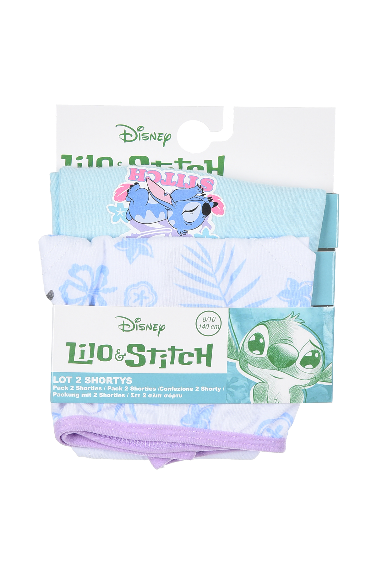 Culotte Set 2 Pezzi Stitch DISNEY Slip in Cotone 6/12 Anni - Ye30018lilla