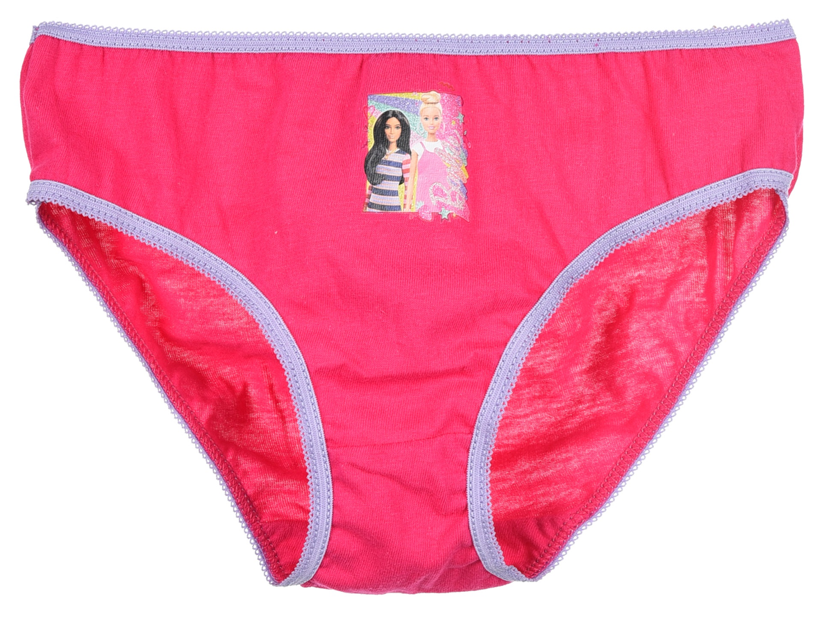 Mutandine Set 3 Pezzi Barbie Slip in Cotone in Scatola 4/10 Anni - Ye30007