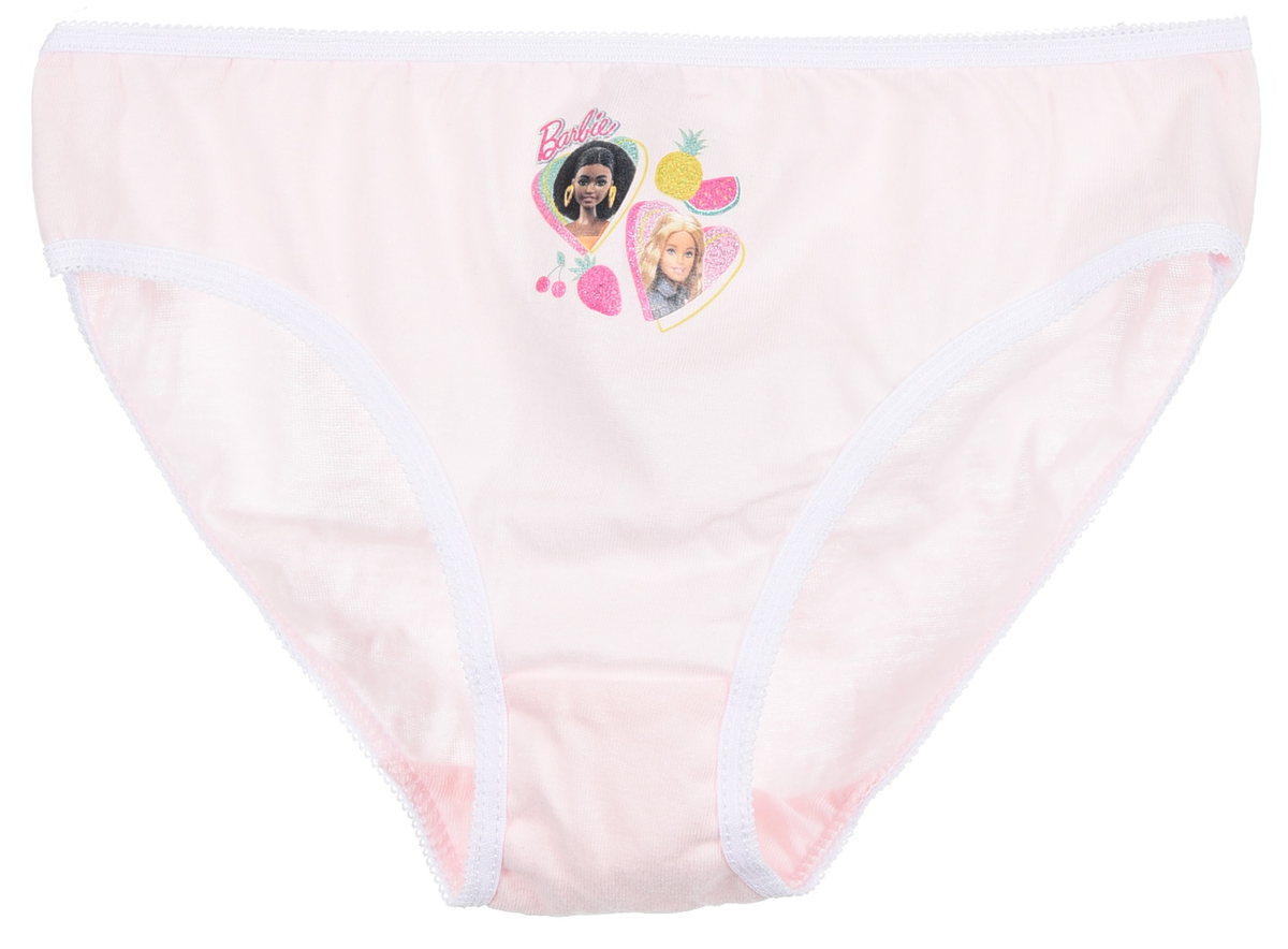 Mutandine Set 3 Pezzi Barbie Slip in Cotone in Scatola 4/10 Anni - Ye30007