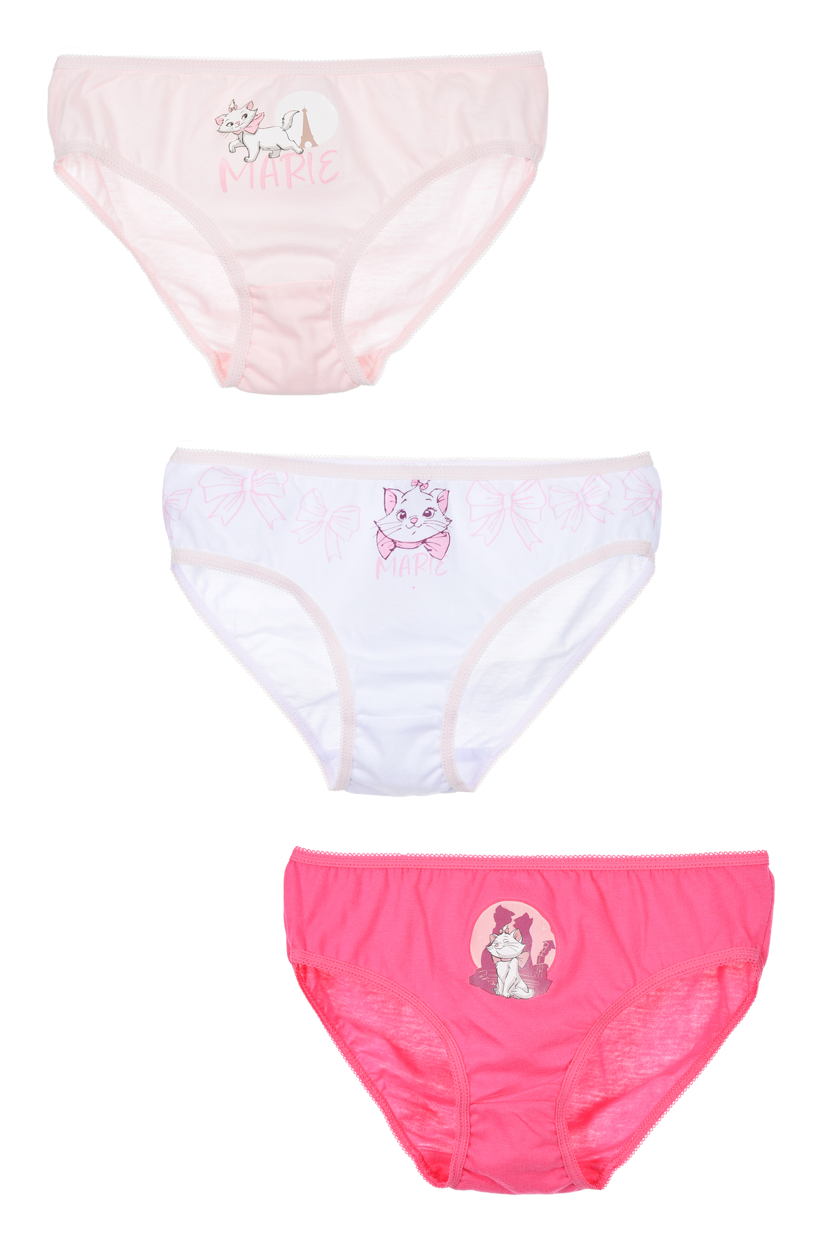 Mutandine Set 3 Pezzi Marie DISNEY gli Aristogatti Slip in Cotone in Scatola 3/6 Anni - Ye30023