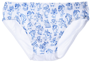 Mutandine Set 3 Pezzi Bluey Slip in Cotone in Scatola 3/6 Anni - Ye30002.bio