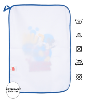 Set Asilo 3 Pezzi Topolino DISNEY Bavetta con Elastico Tovaglietta Sacca - Ye09012