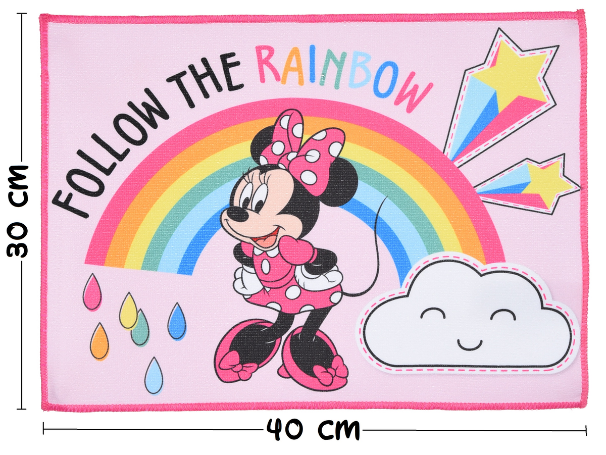 Tovaglietta Minnie Mouse DISNEY in Tessuto da Colazione Pranzo 40x30 CM - Ye18271