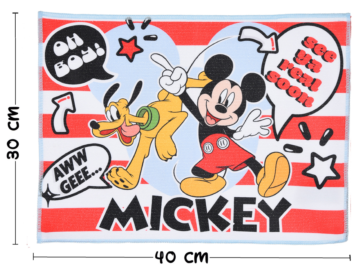 Tovaglietta Topolino DISNEY in Tessuto da Colazione Pranzo 40x30 CM - Ye18277